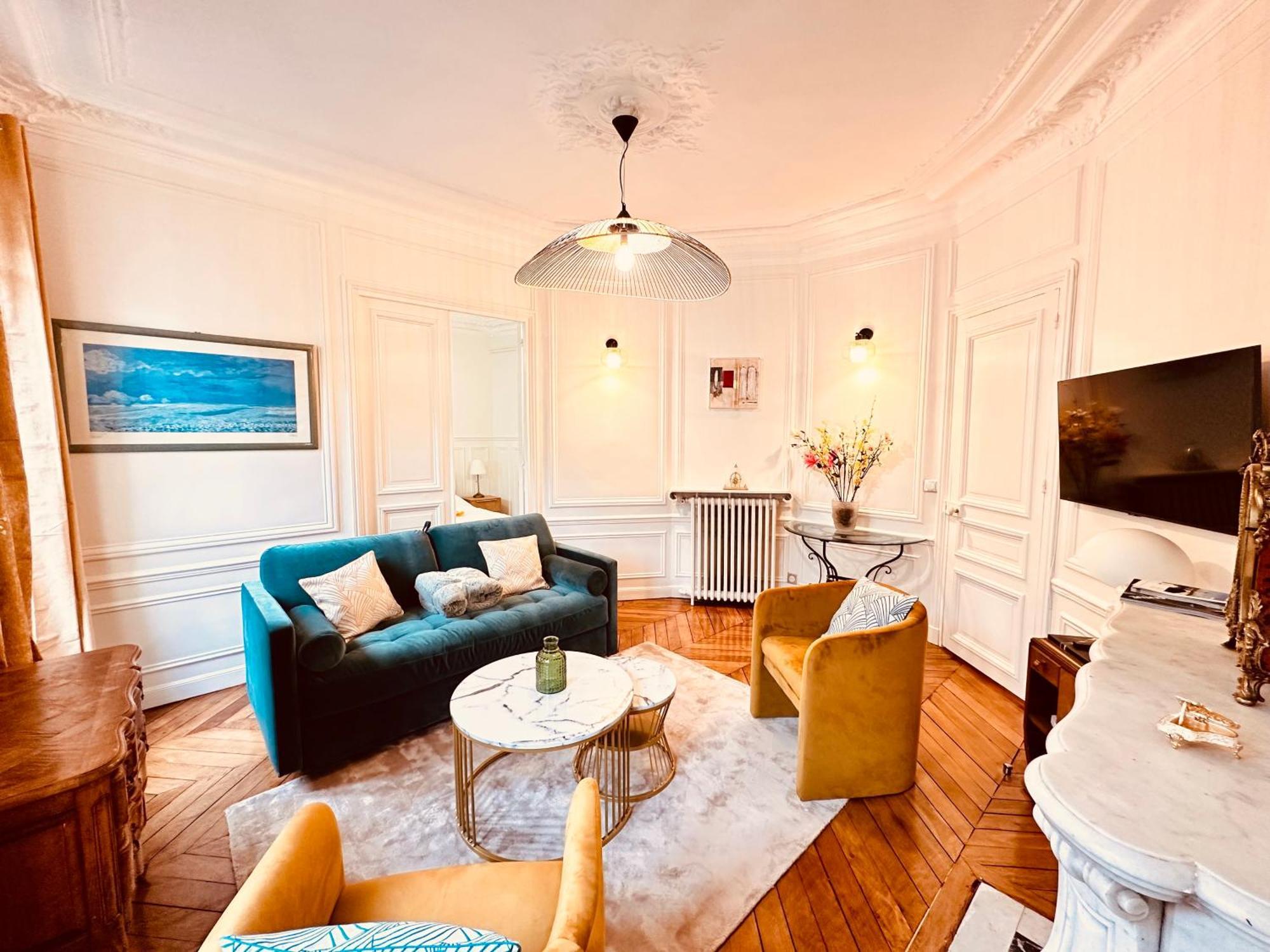Charming 4-Room Flat Near Eiffel Tower-8People-2 Bedrooms Parigi Esterno foto